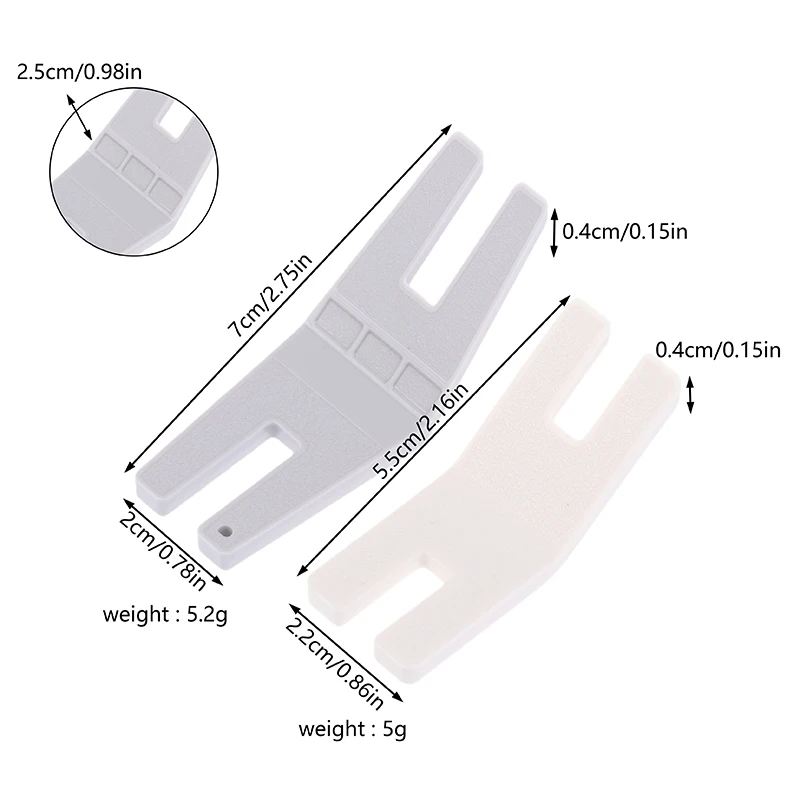 

2Pcs Sewing Machine Presser Foot Set For Thick Denim & Hems – Includes Buttonhole, Reed, And Hump Jumper Plates