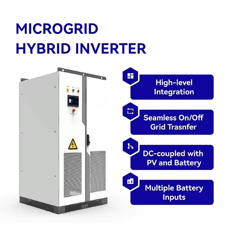Lisiner 125K-HA1-3 125KW/250KW Hybrid Microgrid Inverter System Three-Phase On/Off Grid LiFePO4 Battery Solar Inverter 600-1000V