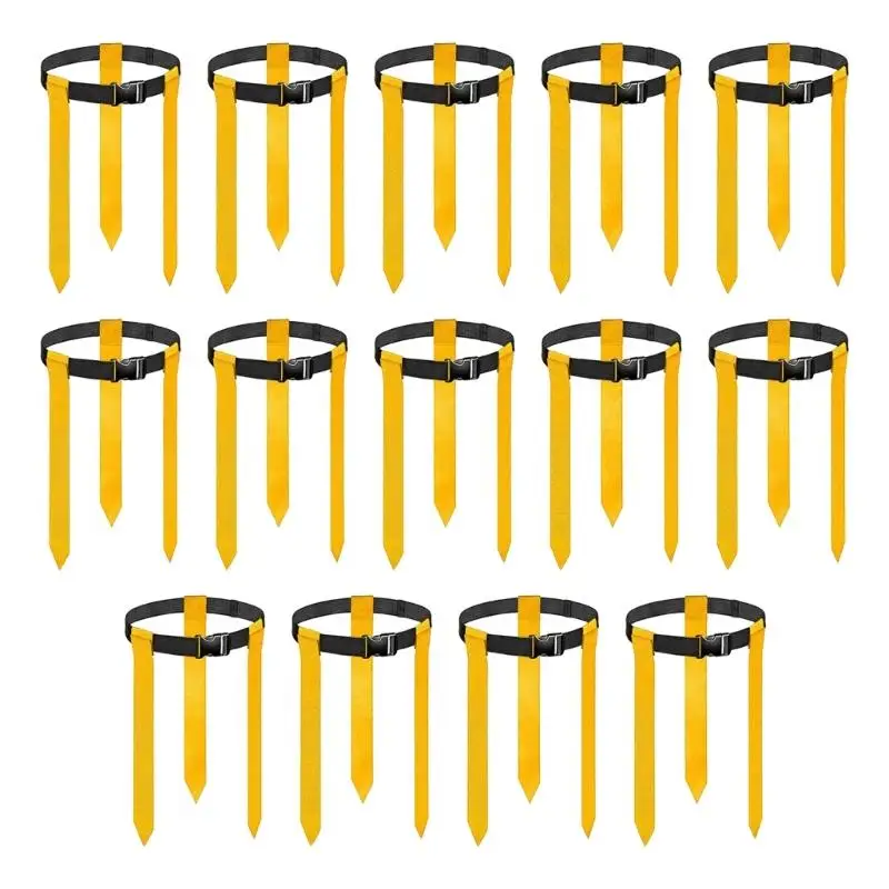 652F 14 قطعة حزام علم كرة القدم مشبك حزام كرة القدم مع 3 لافتات قابلة للفصل لرياضات الفريق وألعاب كرة القدم العلم #2