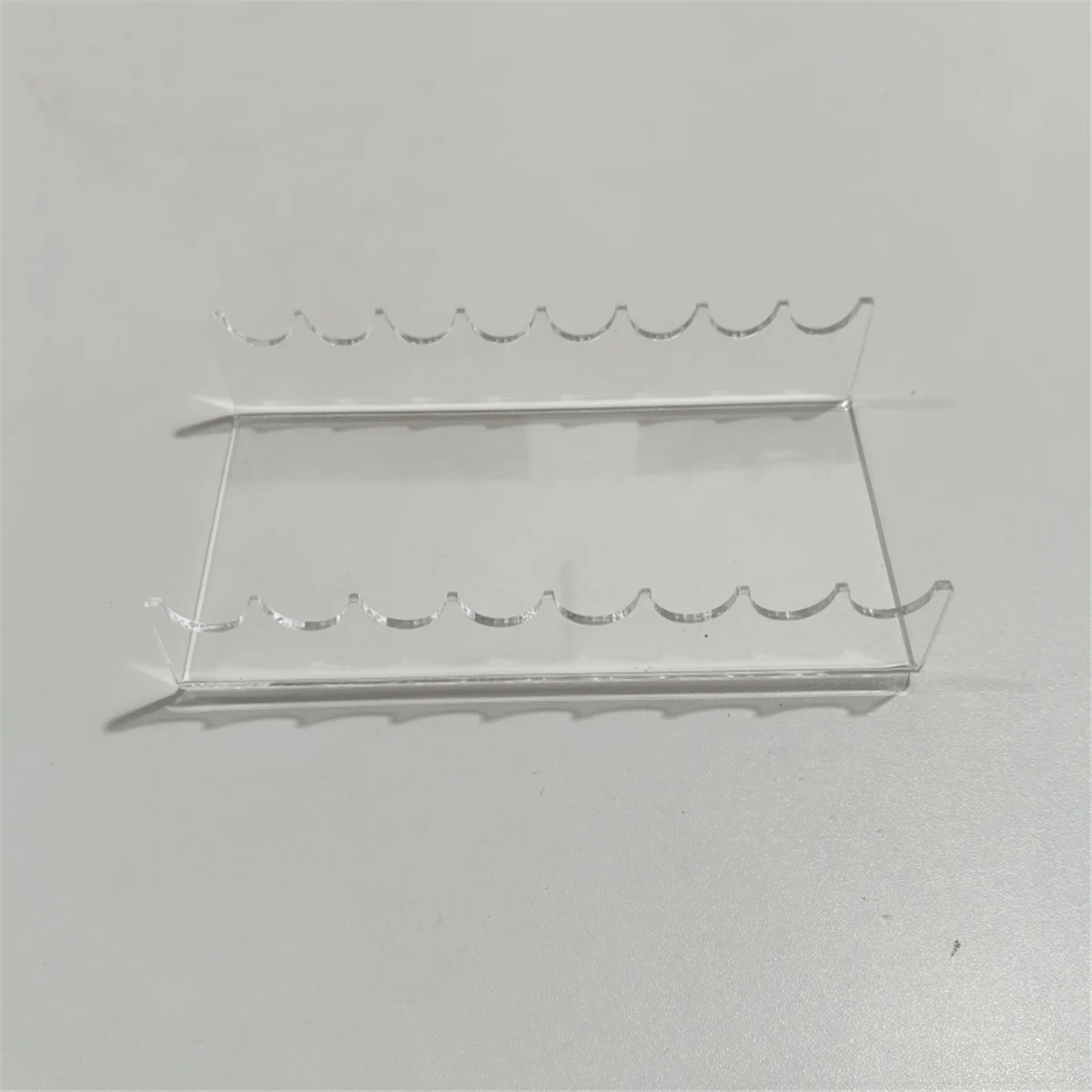 Двусторонний акриловый органайзер для кистей для макияжа, 8 слотов, косметическое хранилище (прозрачный), 1 упаковка