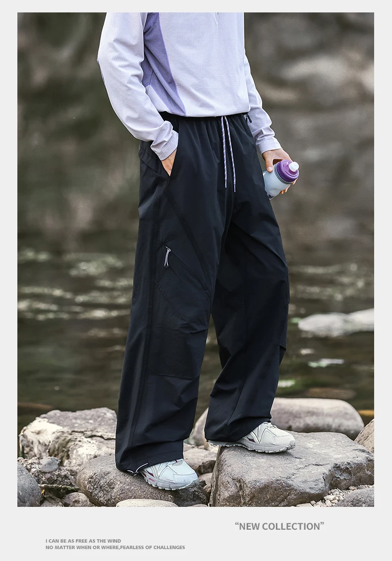 Unisex Loose Fit Hiking Pants with Utility Pockets
