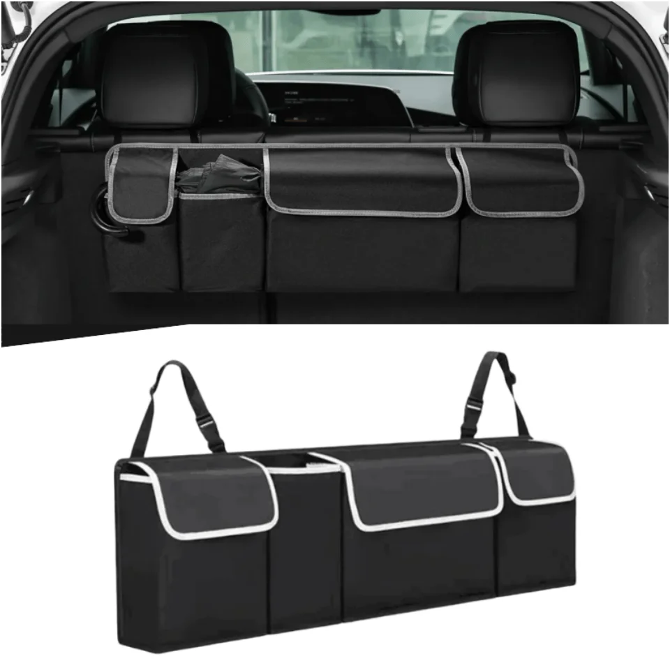 Car Trunk Organizer Storage Bag High Capacity Multi-use Oxford Backseat Car Seat Back Organizer  for SUV Sedan SUV Pickup Truck