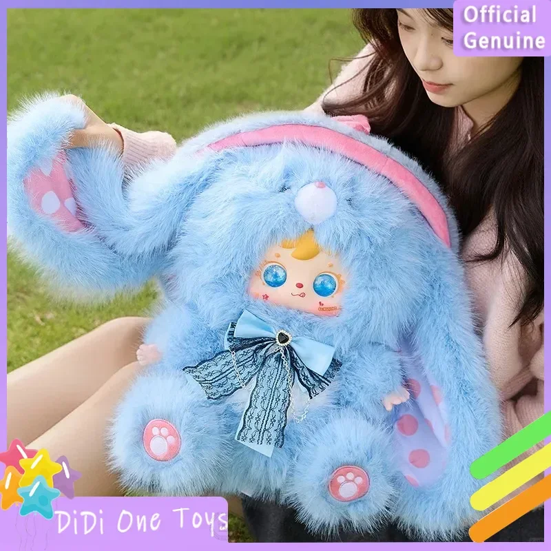 

800% Samuel Fluffy Ears Series Blind Box Can Tell A Story In English Limited Kawaii Action Figure Big Vinyl Doll Kids Gift New