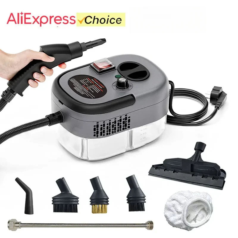2500W High Temperature Handheld Steam Cleaner Multi Purpose Cleaning Machine For Air Conditioner Kitchen Hood Car Floor And More