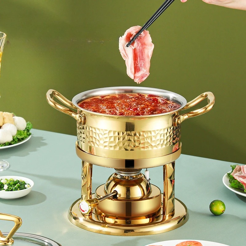 Commercial stainless steel single small hot pot