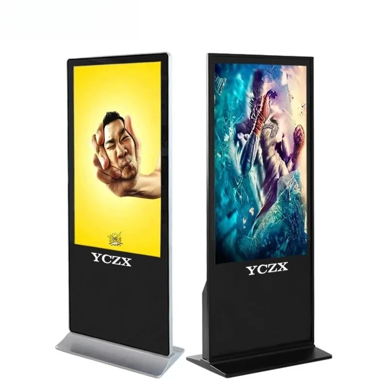 55 Inch Floor Stand Advertising Display Digital Signage Player Led Digital Display With Android OS Advertising Kiosks
