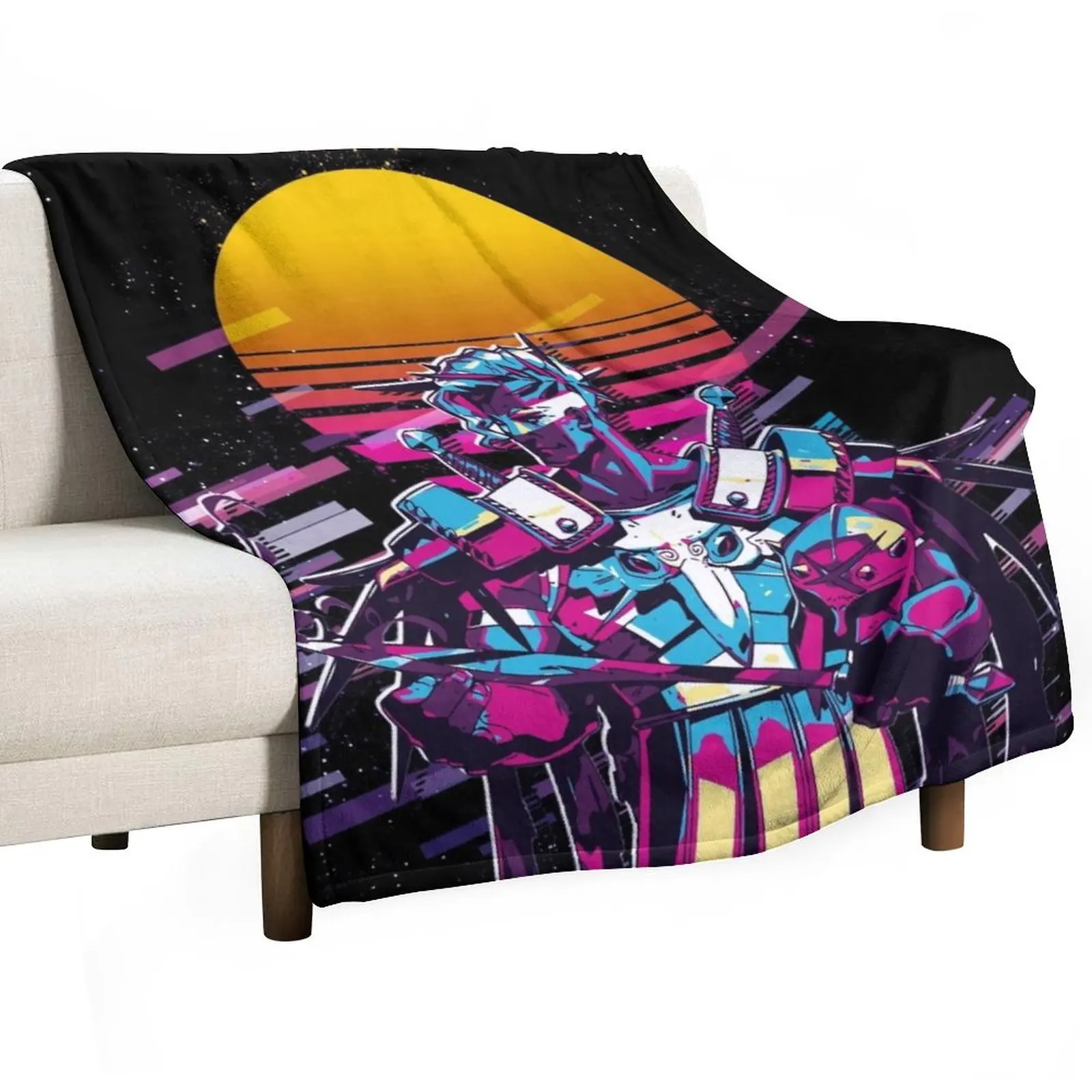Ares - Hades (80s Retro) Throw Blanket blankets ands Plaid on the sofa Sofa Throw Bed manga Baby Blankets