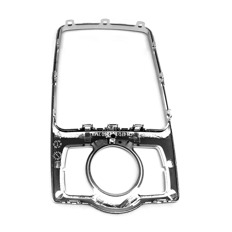 4F0864260A For Audi A6c6 2005-2012Front Console Frame Decoration Bezel MMI Shift Knob Fixed Frame Panel Decorative Bright Frame