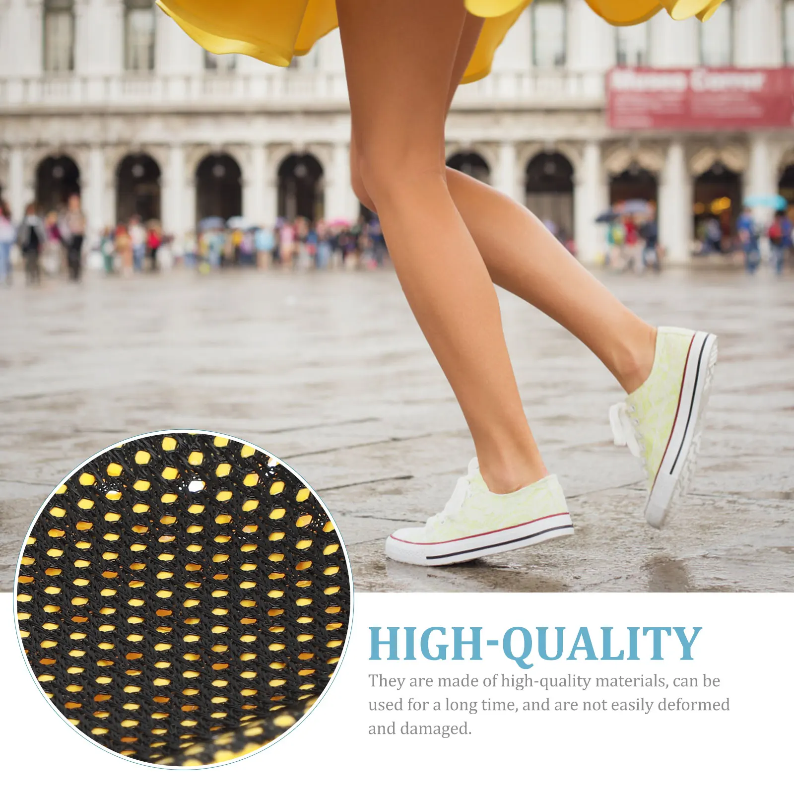 

2 Pcs Shock Absorbing Insoles Breathable Sweat Absorb Pads Comfortable Shoe Cushions Sports Damping Footbeds Non Arch
