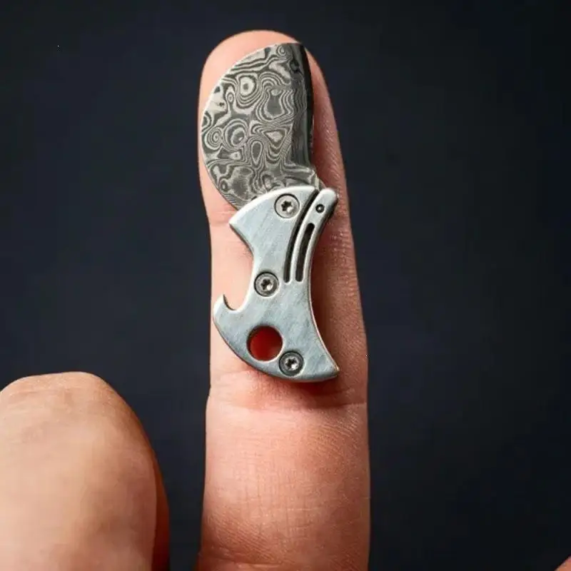 Mini Titanium Material Bottle Opener Quirky Style Compact EDC Cutter Practical Design  Camping