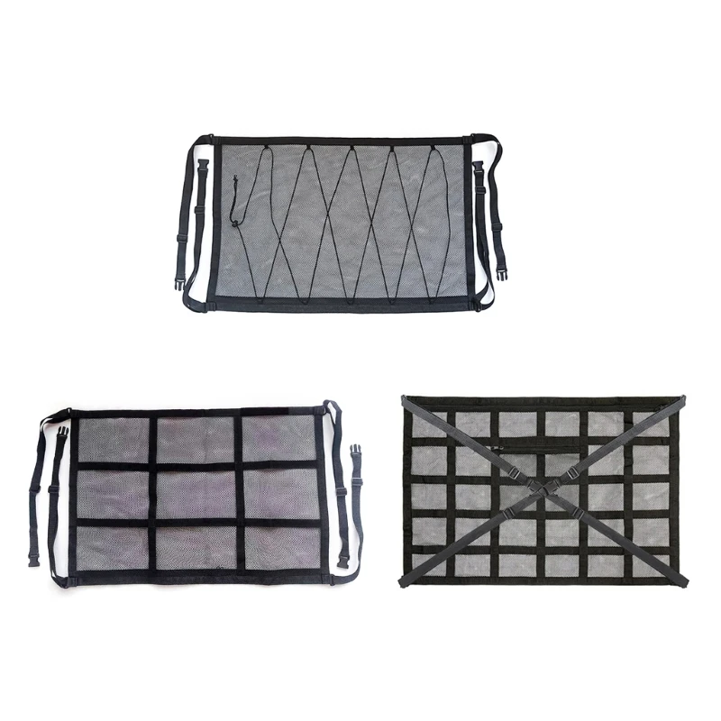 

Q39F Universal Mesh Bag Car Ceiling Cargo Net Pocket Car Roof Luggage Storage Net Blanket Car Mesh Bag Interior Accessories