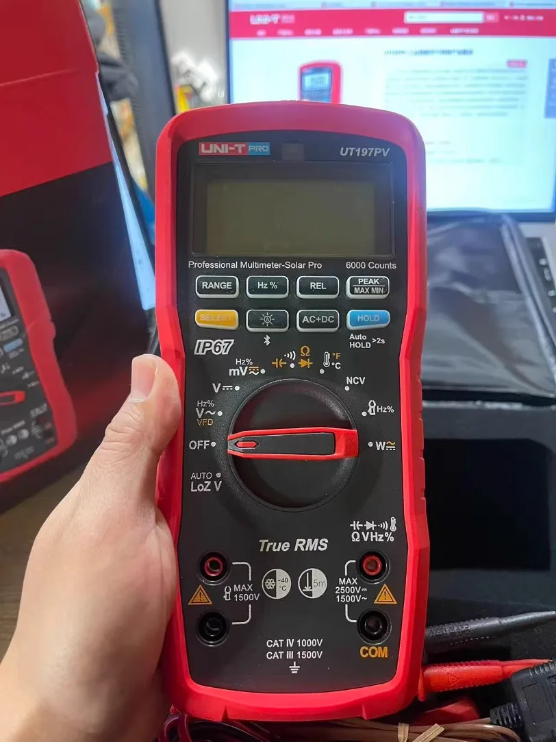 1pc UNI-T UT197PV High-Precision True Rms Handheld Industrial Multimeter*SY