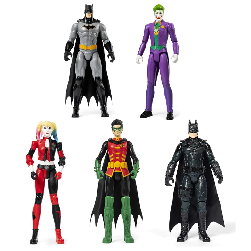 DC The Caped Crusader Batman Deluxe Action Figures 12-Inch Justice League Heroes Return Joker Robin Collection Action Figure Toy