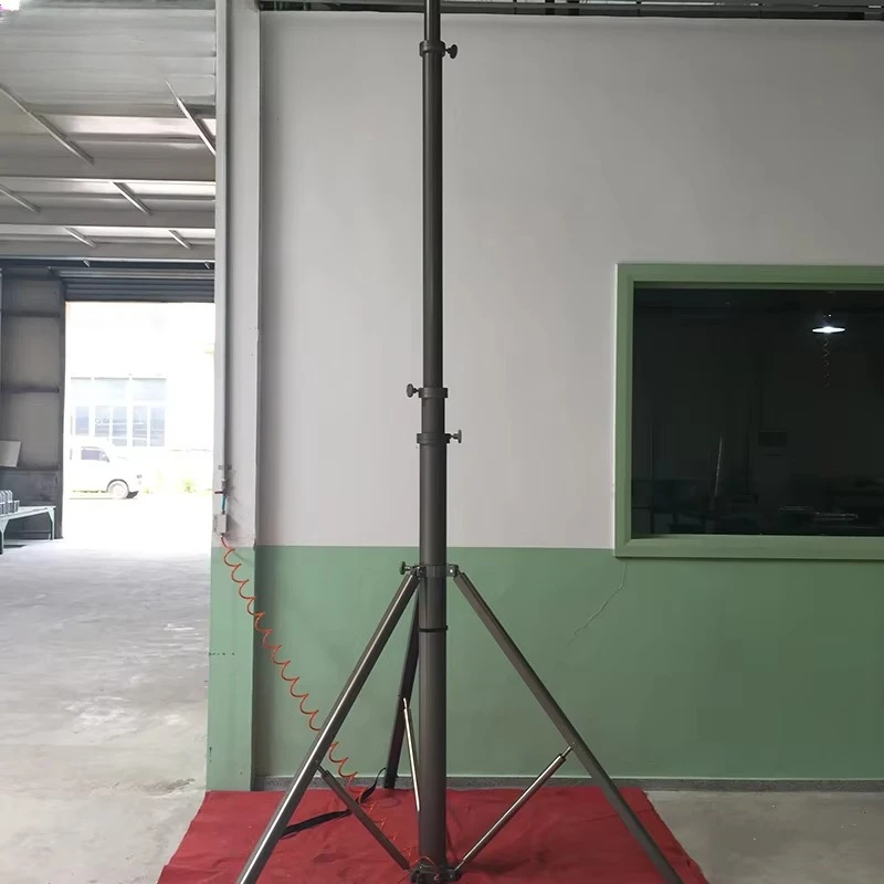 Lightweight Handwheel Mast Tripod Portable Adjustable Lifting Tool for Square Application for Workshop Lab Small Warehouse