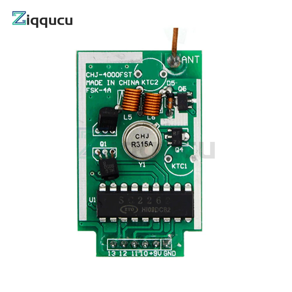 433MHz High Power Wireless Transmitter Module FST4000m Wireless Transmitter TTL Level Remote Control Access Control System