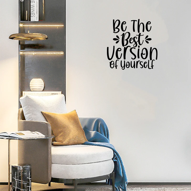 Be The Best Version Of Yourself Creative DIY English Wall Stickers For Kids Bedroom Living Room Office Modern Home Decoration