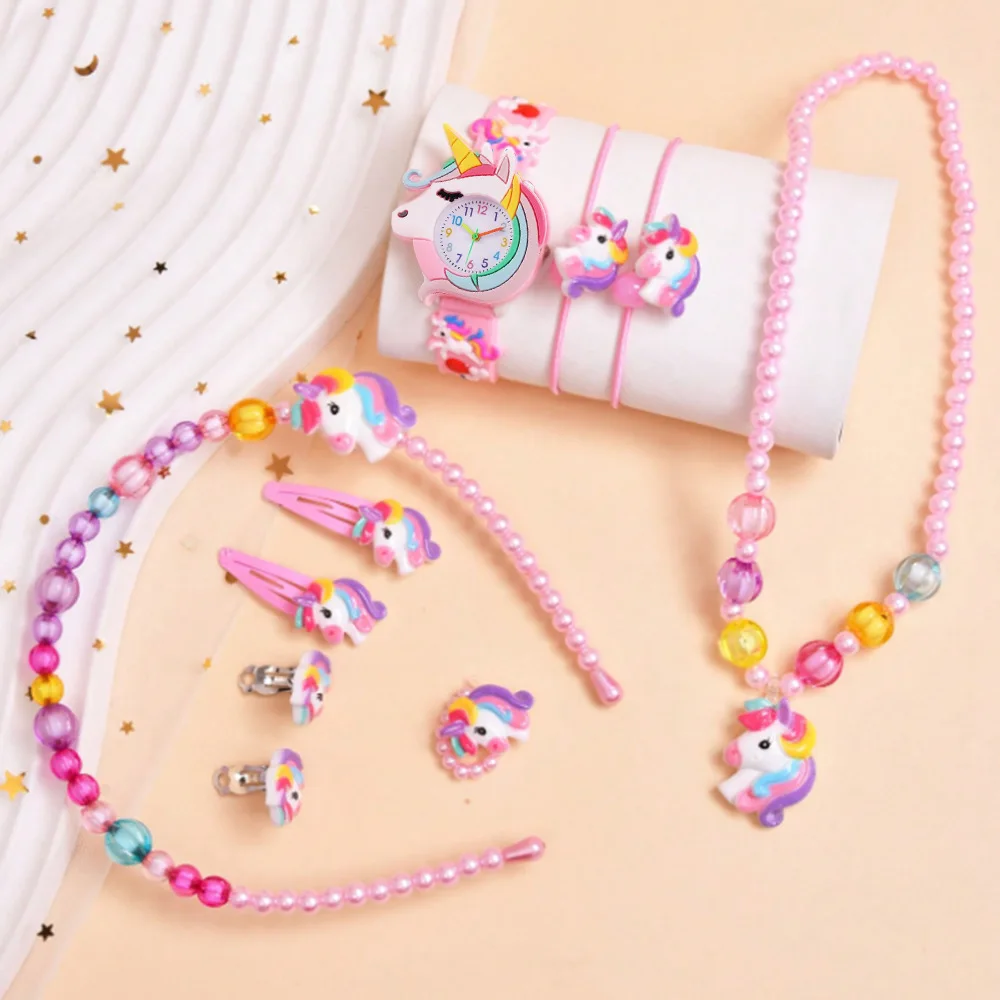 New Rainbow Cloud Printed Silicone Band Children's Watch Girl Cute Cartoon Quartz Watch Kids Watches Boys Girl Watche