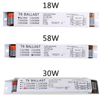 220-240V AC 2x18W/2x30W/2x58W/2x36W/1x36W Wide Voltage T8 Electronic Ballast Fluorescent Lamp Ballasts Drop Shipping