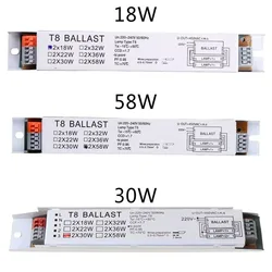 220-240V AC 2x18W/2x30W/2x58W/2x36W/1x36W Wide Voltage T8 Electronic Ballast Fluorescent Lamp Ballasts Drop Shipping