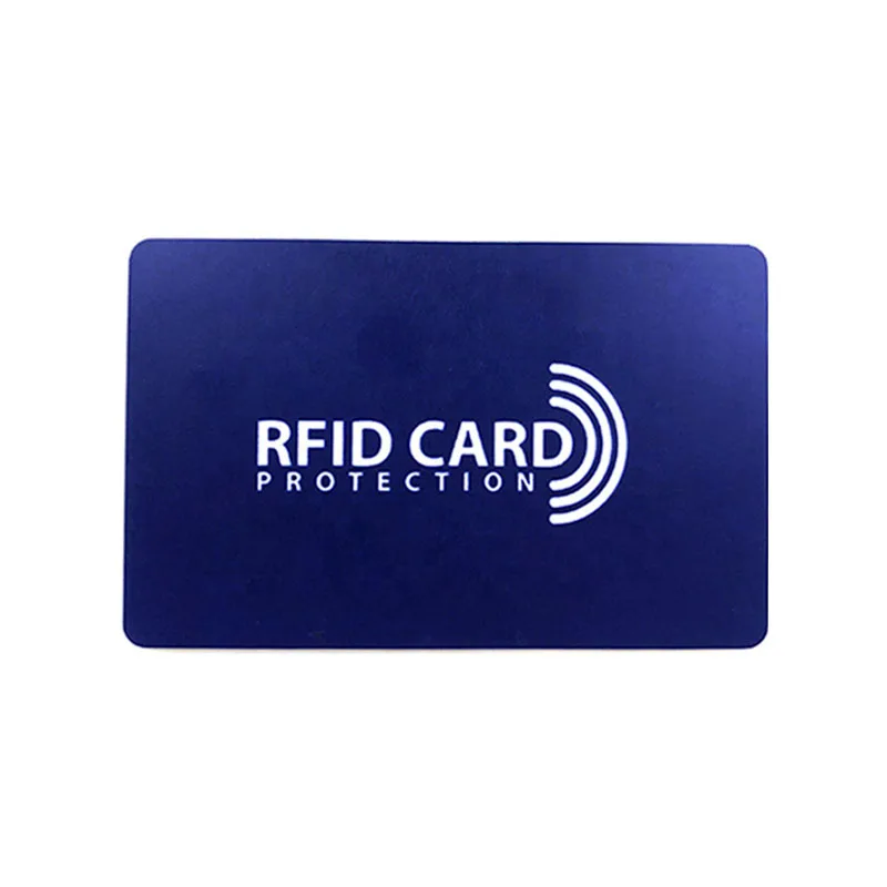 Customized Printable Anti-theft Credit Guard RFID Blocking Card NFC Signal Blocker for PVC Bank Card Protection 1000Pcs