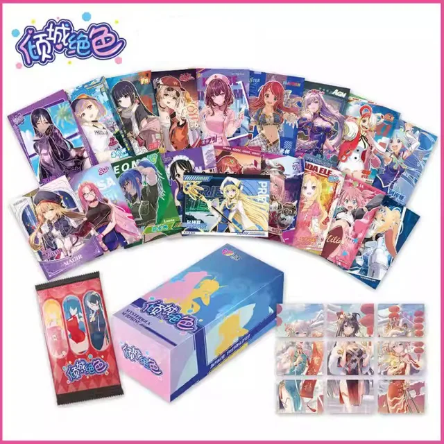 Exceedingly Beautiful Women Goddess Cards Anime Premium Spicy HOLO Booster Thick Exquisite Metal Card Games Toys Gift 2