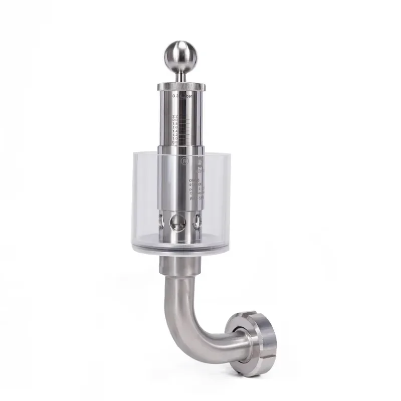 Hot Selling SS304 SS316L Manual Adjustable Pressure Reducing Water Seal Spunding Valve DN25
