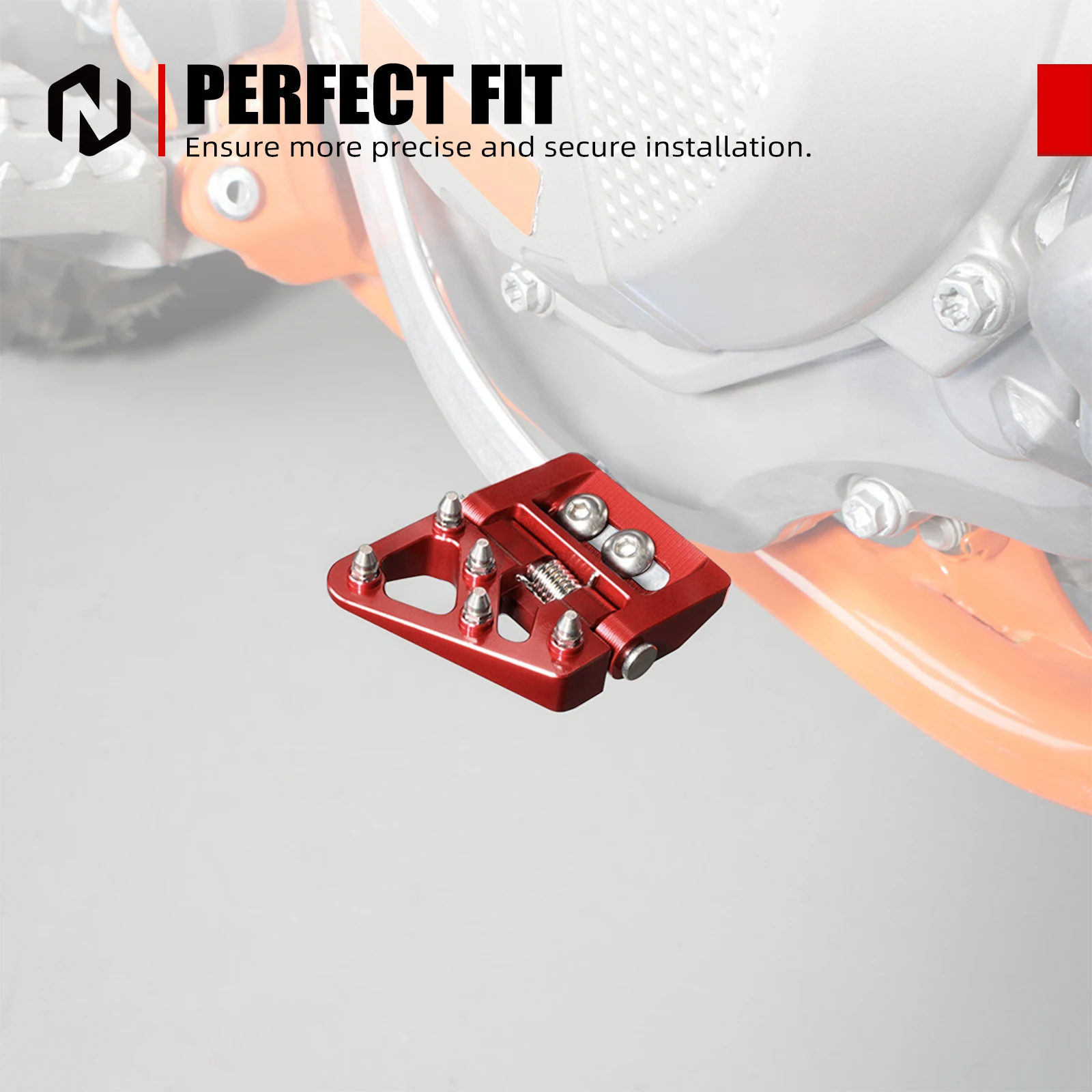 NICECNC Bremshebel-Endplatte für KTM EXC 300 2017-2026 EXC 250 EXCF 350 EXC 450 SX 125 SXF 250 SXF 450 XCW 300 XCF 350 – Detail 12