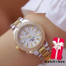 Bs Bee Sister Women Watch Fashion High Quality Casual Waterproof Stainless Steel Wristwatch Lady Quartz Watch Gift for Wife