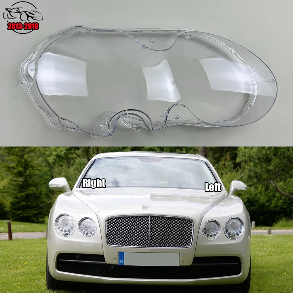 

For Bentley Flying Spur 2013-2019 Headlamp Transparent Cover Headlight Shell Lampshade Plexiglass Replace Original Lens