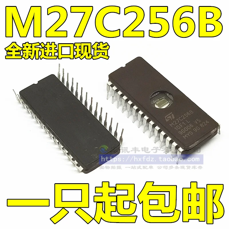 M27C256B M27C256B-12F1 M27C256B-10F1 DIP-28 IC      10PCS