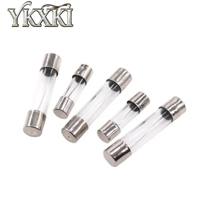 20-100PCS 5x20 6X30MM Glass Fuse 250V 0.1A 0.5A 1A 2A 3A 3.15A 4A 5A 6A 8A 10A 12A 15A 20A 25A 30A Tube Fast blow Fuse Assorted
