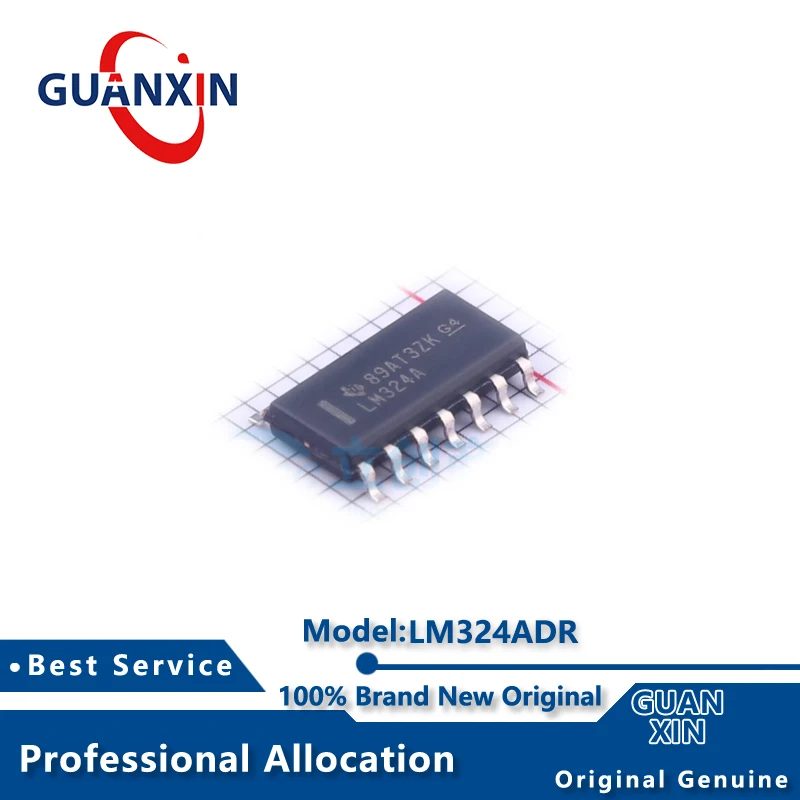 

100% New LM324ADR LM324AD SOIC-14 Marking LM324A LM324
