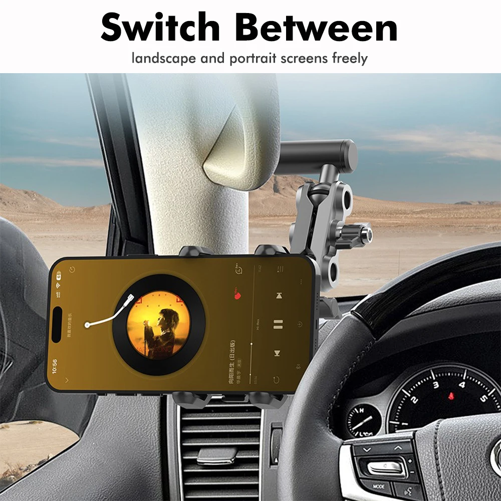 Neuer Auto-A-Säulen-Handyhalter, 360 Grad drehbar, fester Mobiltelefonhalter, geeignet für Tanks 300/500/Pajero/Overlord usw. – Detail 9