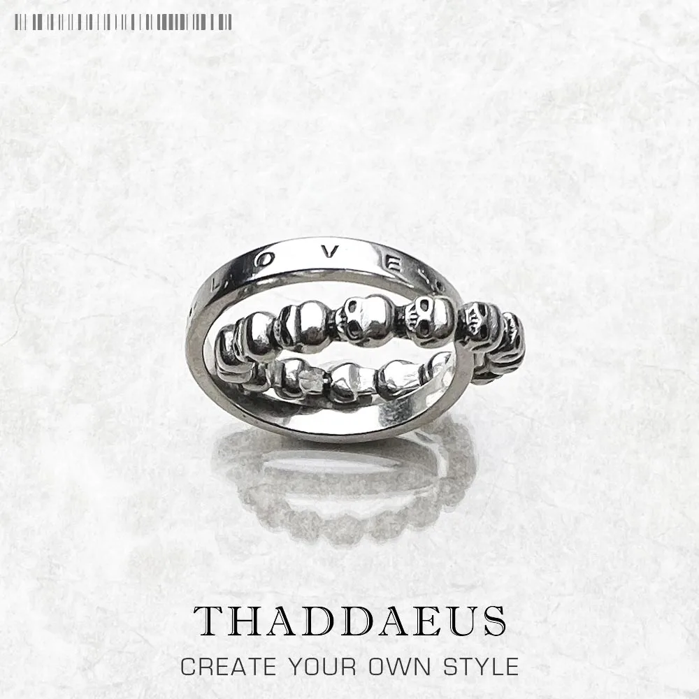 

Ring Skull, Love, Faith, Hope 2022 Brand New Vintage Fine Jewerly For Women Men Gift In 925 Sterling Silver