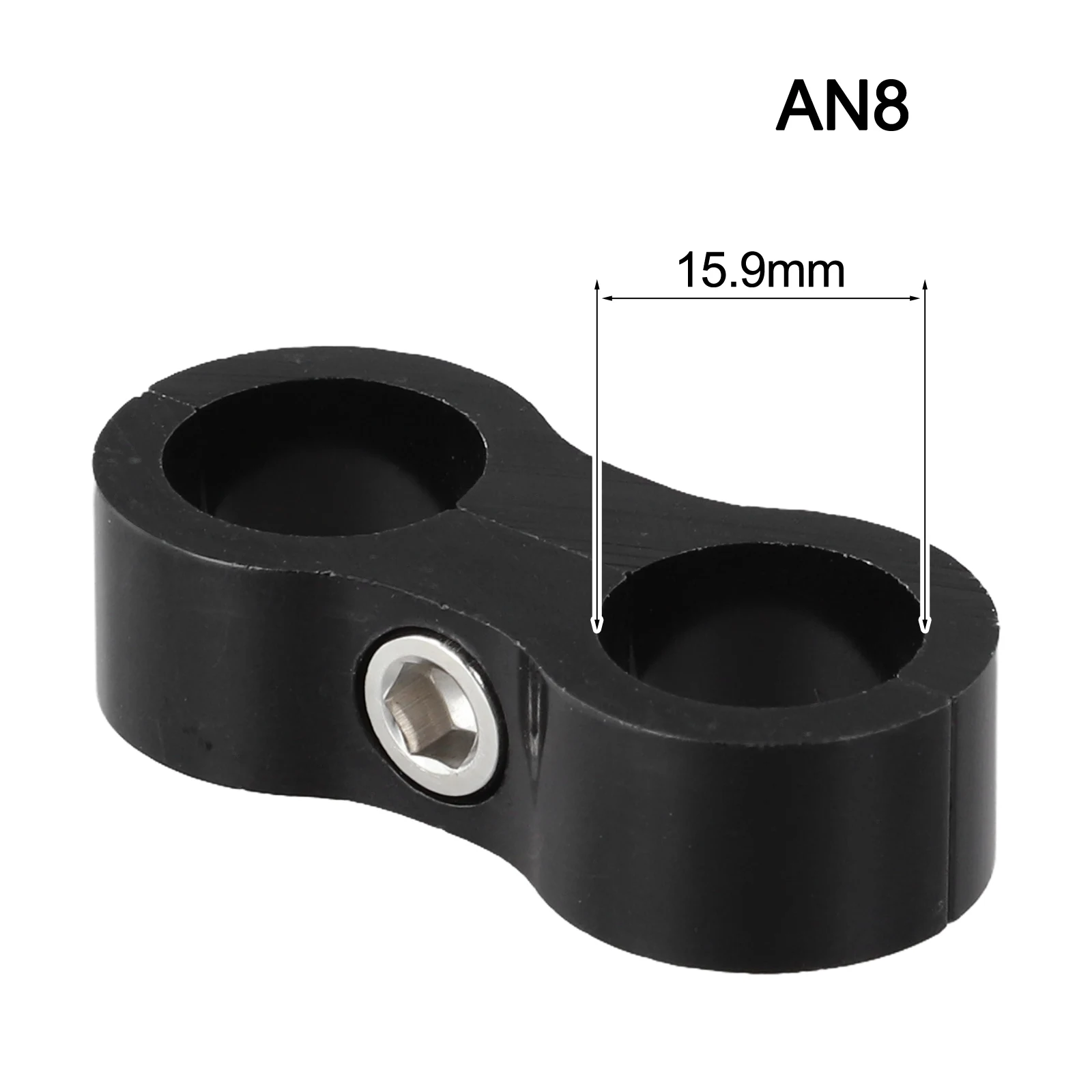 Black Fuel Line Clamp Aluminum Clamp Automotive Hose Clamp Optimal Flow Performance Perfect For Vehicle Organization