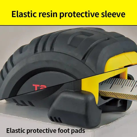 TAJIMA Gummibelagt Stålmåttband 2/3,5/5/5,5/7,5/10 m Halkfritt Slitstarkt Måttband 1001-serien 8 best sales meter tajima - №1