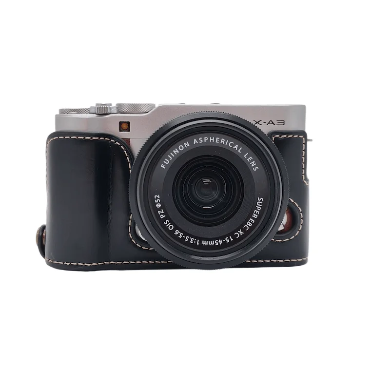 Camera Case Bag Half Body Set PU Leather Cover for FujiFilm Fuji X-M1 X-A1 X-A2 XM1 XA1 XA2 XA3 XA5 XA7
