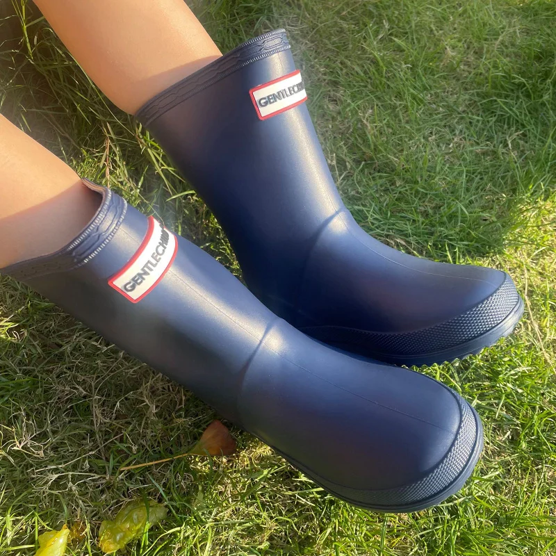 

Unisex Kids Rain Boots High Top Solid Color 2-8 Years Toddler Lightweight Comfortable Waterproof Shoes for Nursery