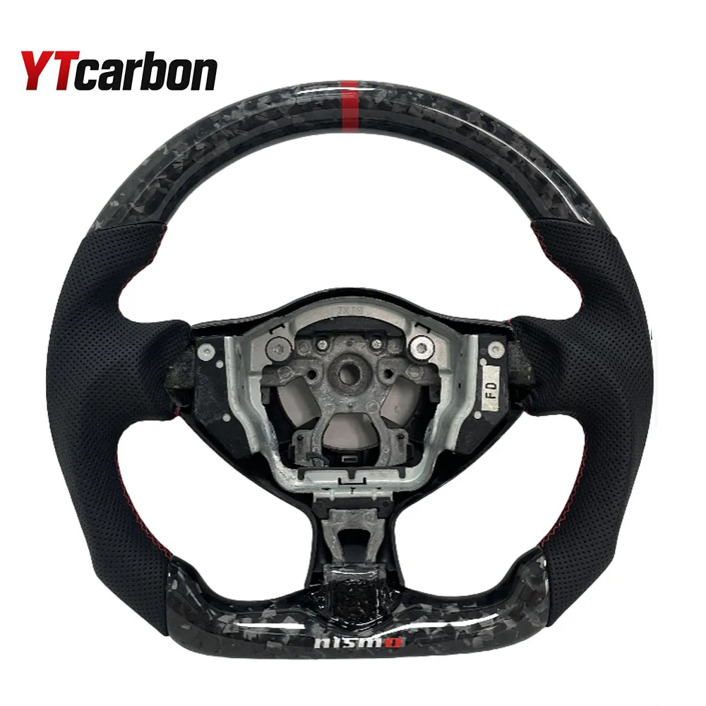 

Forged Perforated Leather Style Steering Wheel Custom Steering Wheel for 350z 370z Z34 FX35 FX37 FX50 QX70 Car Models