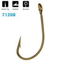 PROBEROS Lot 200pcs Fly Fishing Hook High Carbon Steel 72A Brown Fishhook Fly Fishing Trout Salmon Dry Flies Fish Hook 71208