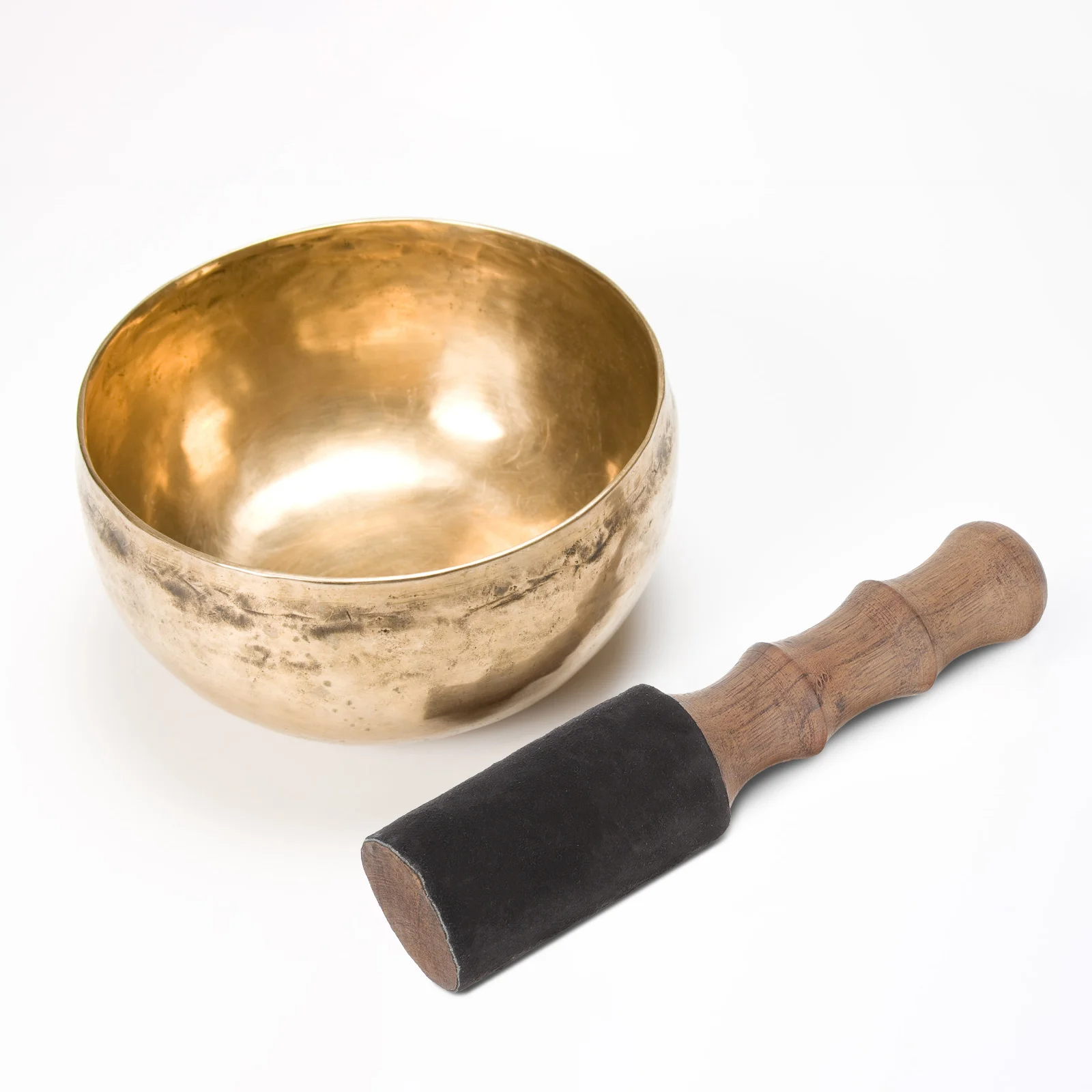 وعاء الموسيقى الخشبي مطرقة بوذا التبتية وعاء الصوت المهاجم غونغ أداة للتأمل اليوغا شفاء الاسترخاء يطرق قضيب