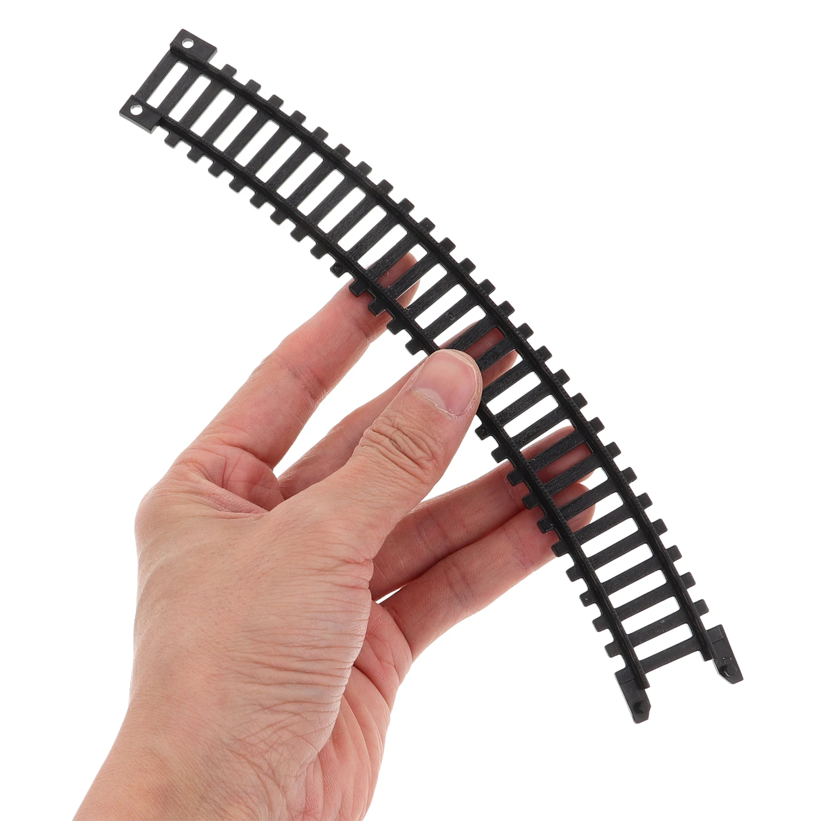 5Pcs Plastic Railway Track Expansion Kit for Children Electric Train Set Realistic High-Speed Rail System with Interlocking