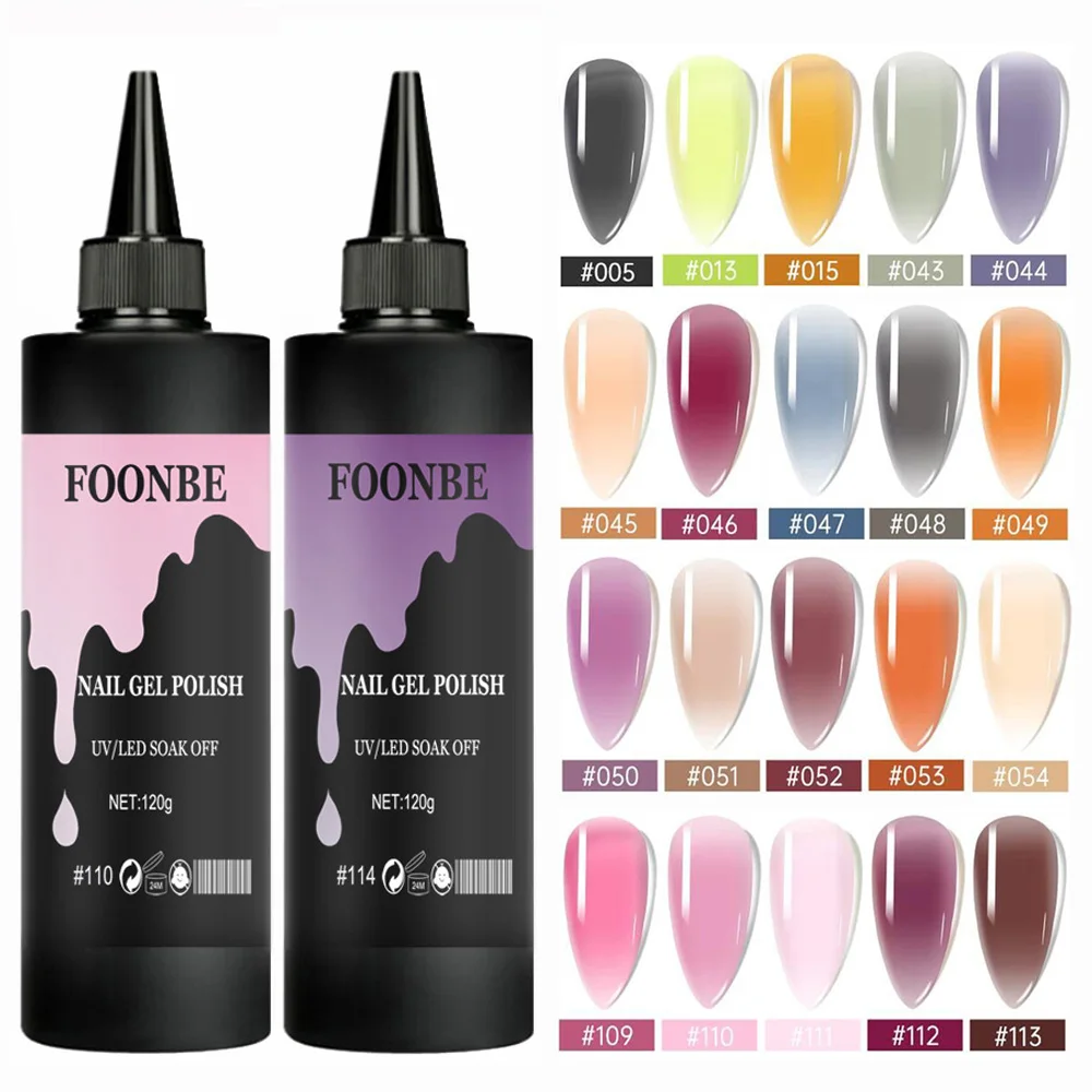 101 Colors Nail Polish Gel 120g Colorful Matte Glitter UV Gel Vernis Semi Permanent Gel For Manicure Soak off Varnishes Nail Art