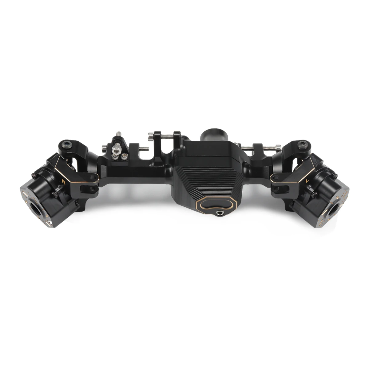 Black Brass Axle Housing Portal Drive Weights Steering Knuckle Caster Blocks for 1/10 RC Crawler TRX4 Defender TRX6 LCG Upgrade