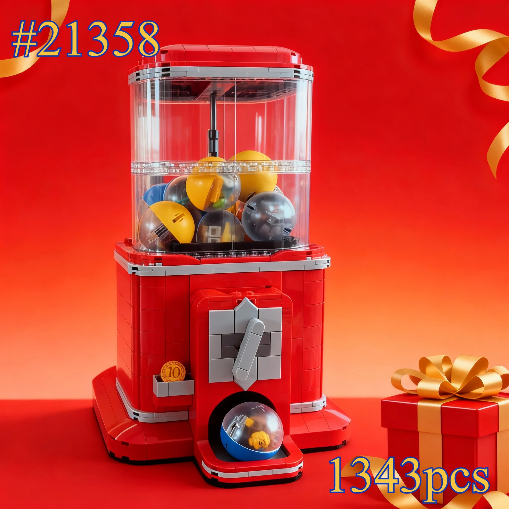 آلة بيع إبداعية 21358 مجموعات مكعبات بناء متوافقة مع جزيئات ليغو مناسبة لهدايا عيد الميلاد 1343 قطعة