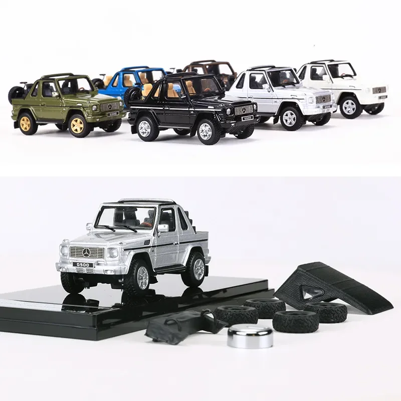 

GCD 1:64 Mercedes-Benz G500 Short-axle Convertible Off-Road Vehicle Simulation Alloy Car Model Collection