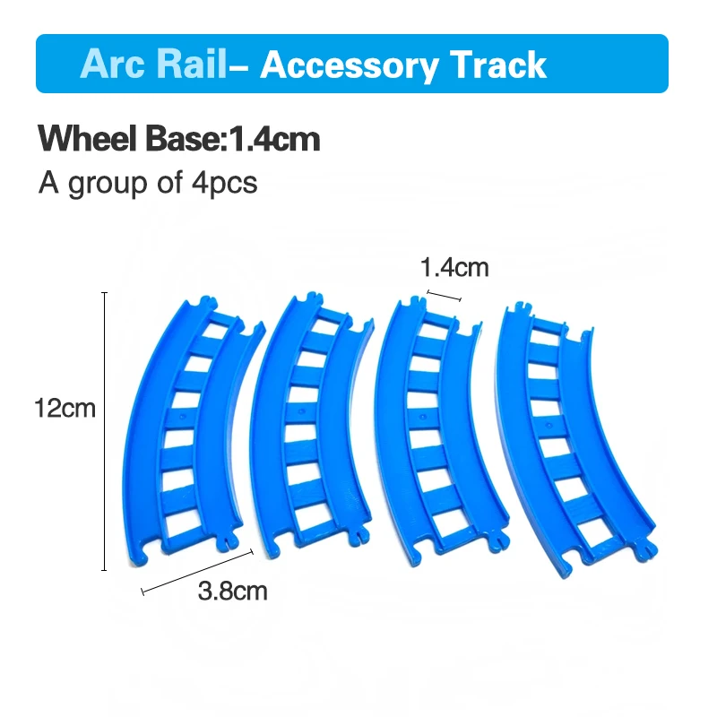 Various Plastic Track Accessories Electric Wood Train Track Accessories Curve/Straight/Cross Track The Boy\'s Beloved Gift X5