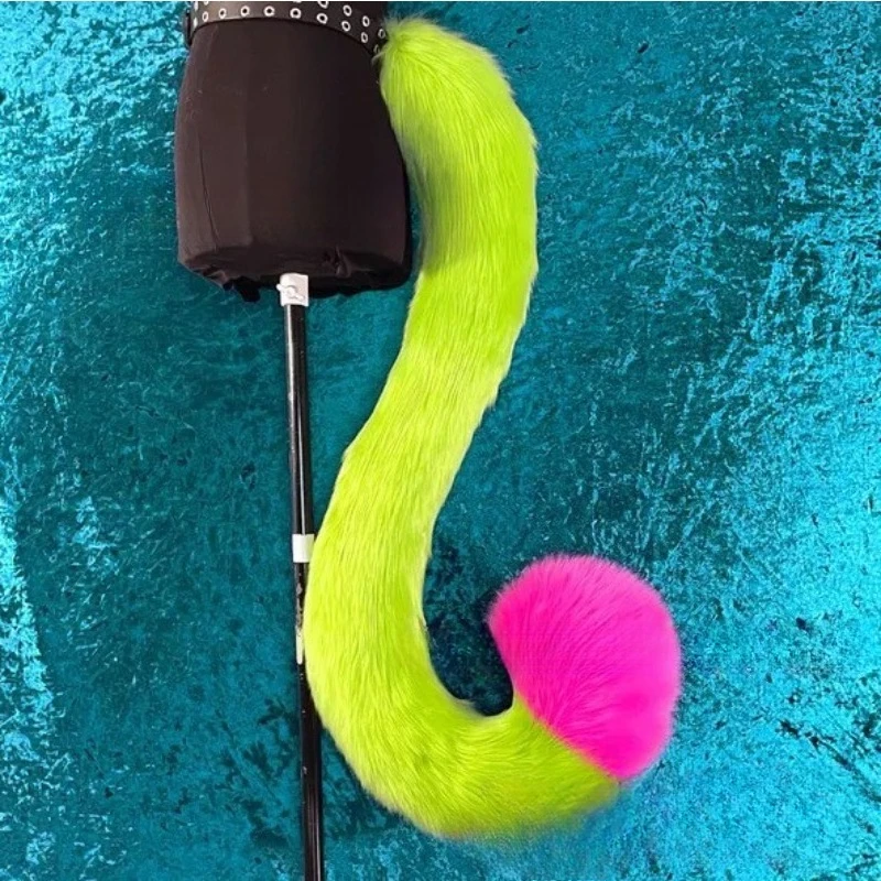 Fluffy Animal Long Tails Furry Long Cat Tail Halloween Party Props Handmade Anime Fursuit COSPLAY Props Kig Cosplay Costume