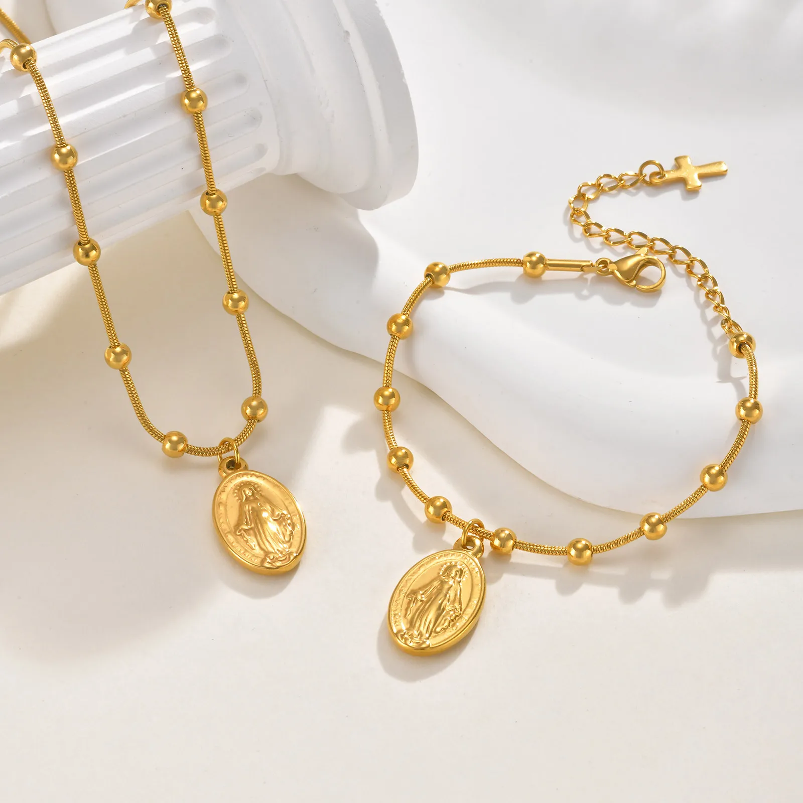 Virgin Mary Necklac… - image