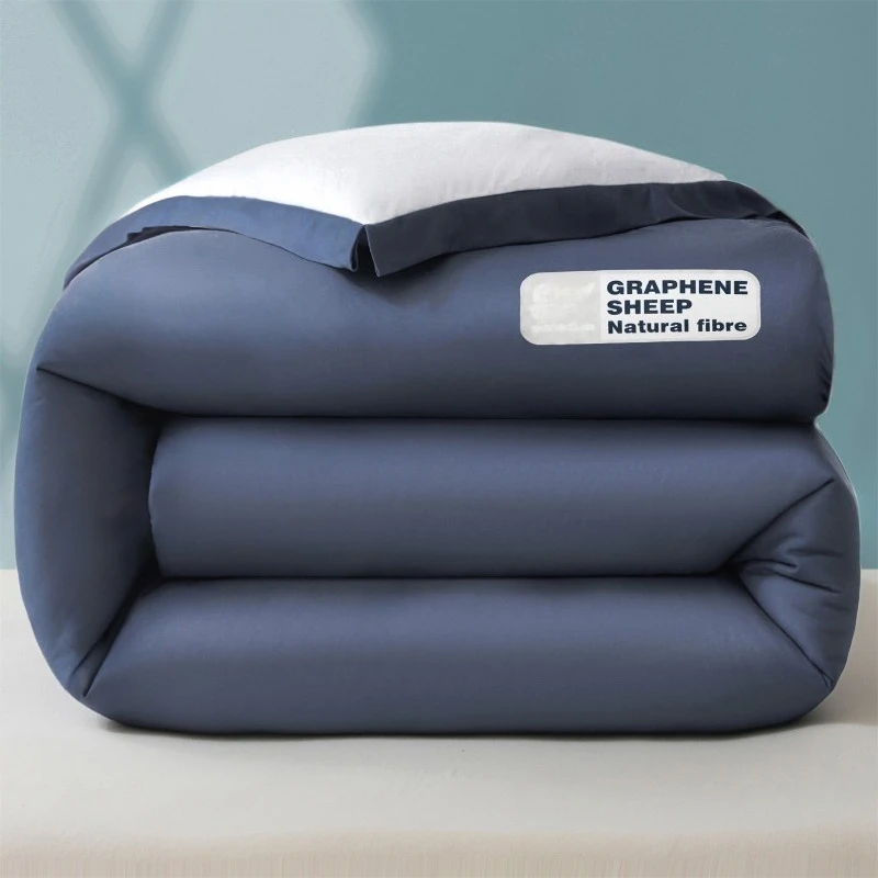 

2025 new solid color super soft thickened warm quilt household spring and autumn quilt four seasons quilt student dormitory